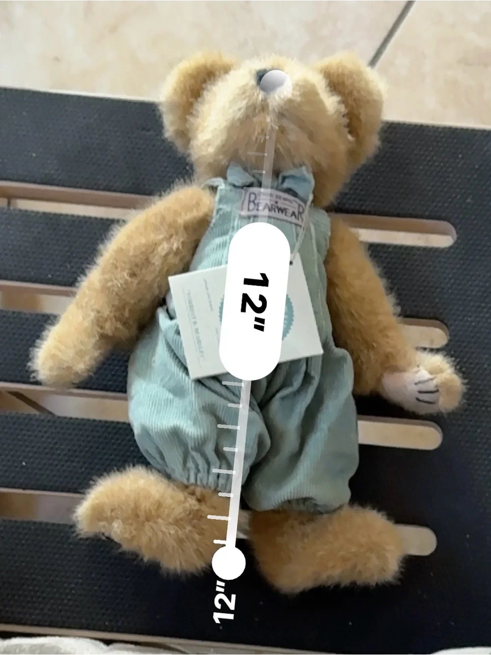 Vintage Boyds Bears Forrest B. Bearsley 12” Teddy Bear Bearwear Corduroy Overall